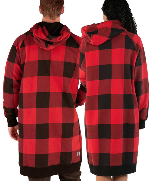 Lazy One Red Plaid Sleep Hoodie