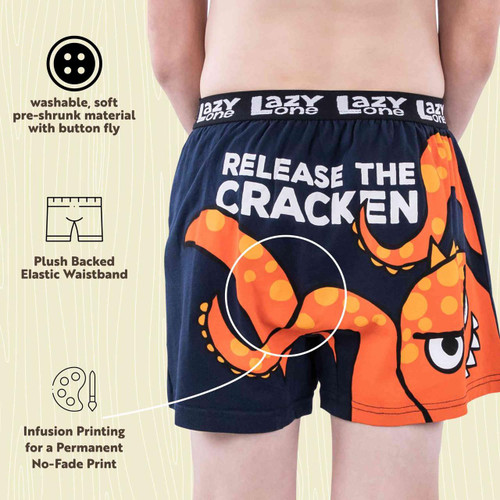 Lazy One Release The Cracken Kids Boxer