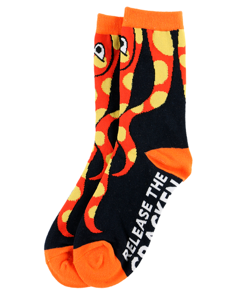 Lazy One Release The Cracken Octopus Crew Sock