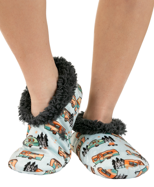 lazy one Rolltel Fuzzy Feet Slipper