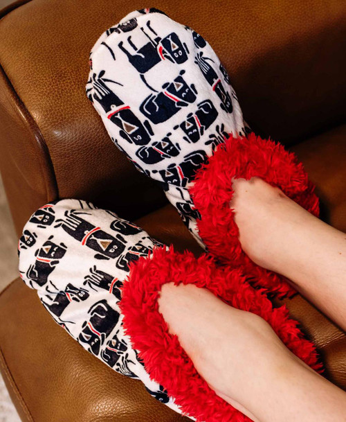 Lazy One Ruff Night Dog Fuzzy Feet Slipper