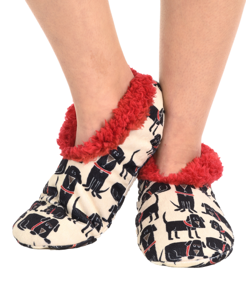lazy one Ruff Night Dog Fuzzy Feet Slipper