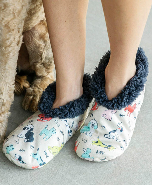 Lazy One Ruff Night Mulitcolor Fuzzy Feet