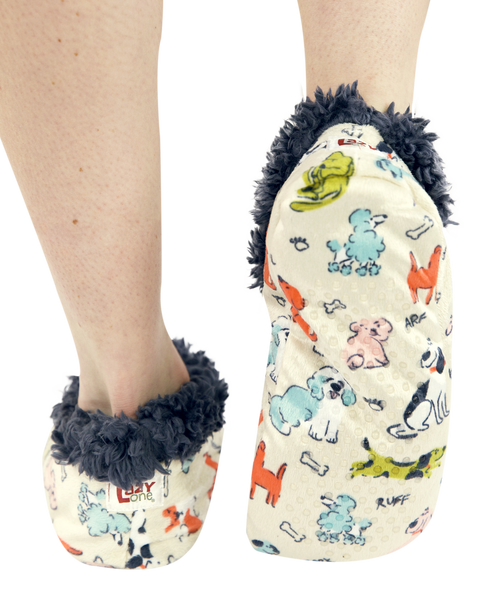 Lazy One Ruff Night Mulitcolor Fuzzy Feet