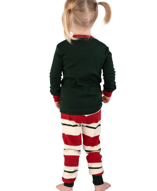 Lazy One Sassy Elf Kid's Long Sleeve PJ's