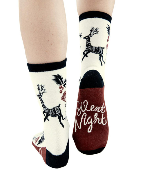Lazy One Silent Night Crew Sock