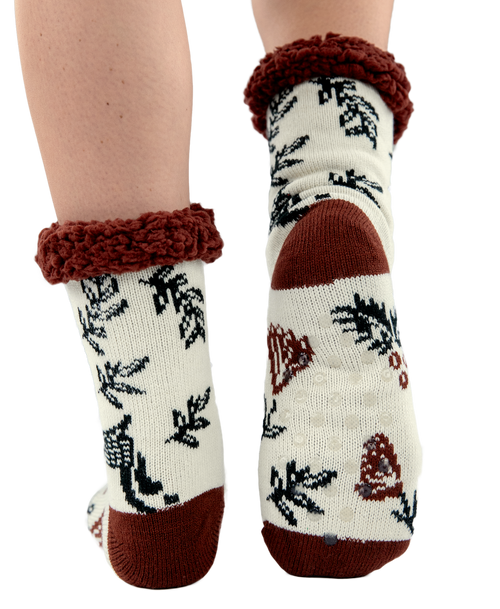 Lazy One Silent Night Reindeer Plush Sock