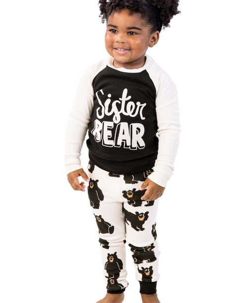lazy one Sister Bear Kid's Long Sleeve PJ's
