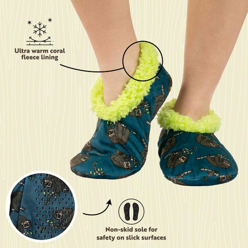 Lazy One Sloth Fuzzy Feet