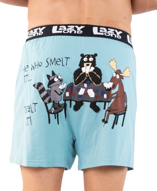 lazy one Smelt It Dealt It Men's Funny Boxer