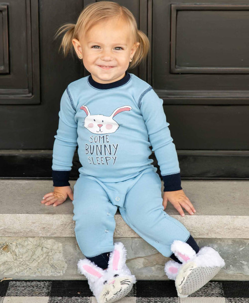 Lazy One Some Bunny Sleepy Infant Onesie Flapjack