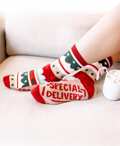 Lazy One Special Delivery Crew Sock