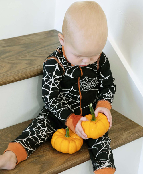 Lazy One Spiderweb Infant Union Suit