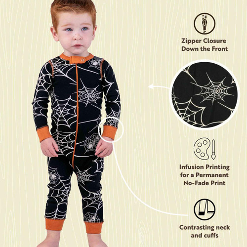 Lazy One Spiderweb Infant Union Suit