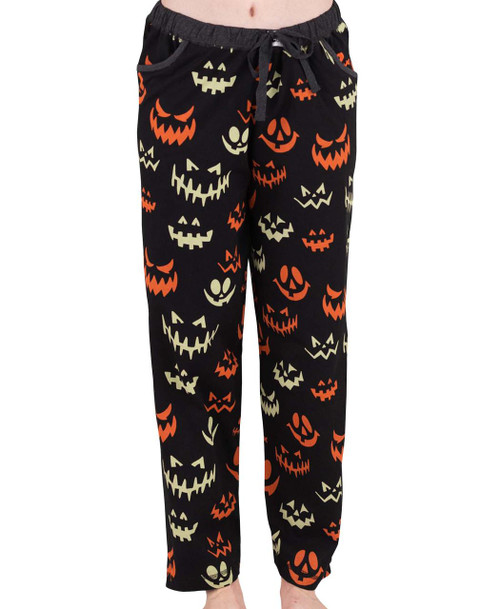 lazy one Spooky Faces Women's Regular Fit PJ Pant