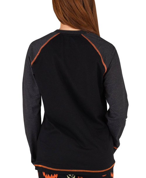 Lazy One Spooky Faces Women's Regular Fit PJ Tee