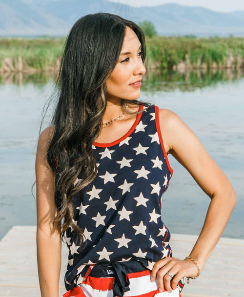Lazy One Stars & Stripes Tank Top