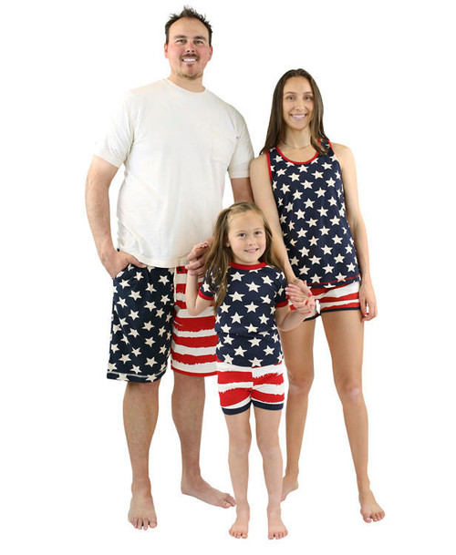 Lazy One Stars & Stripes Women's Tank & Short Set