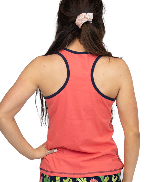 Lazy One Stuck In Bed Women's Cactus Tank Top