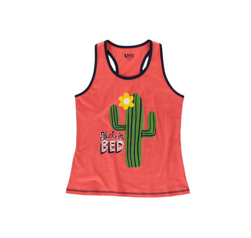 Lazy One Stuck In Bed Women's Cactus Tank Top