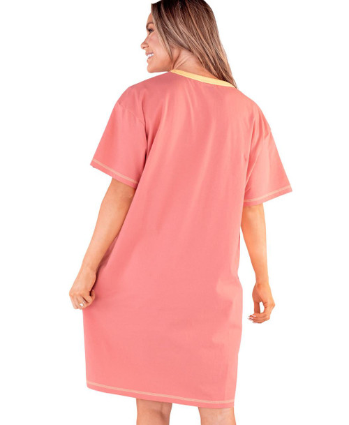 Lazy One Sweat Dreams Bear Women's Pink Nightshirt