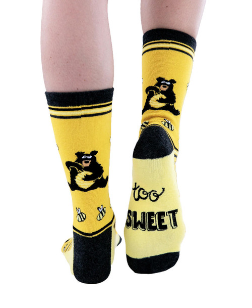 lazy one Sweet Dreams Bear Crew Sock