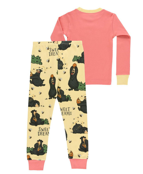 Lazy One Sweet Dreams Bear Kid's Long Sleeve PJ's