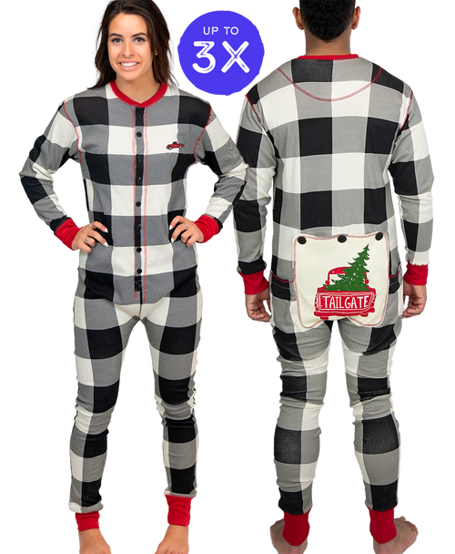 lazy one Tailgate Adult Onesie Flapjack