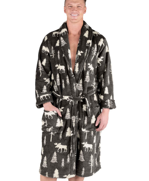 lazy one Take a Hike Men's Bathrobe