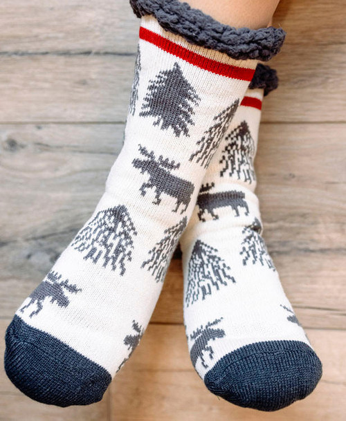 Lazy One Take A Hike Plush Sock