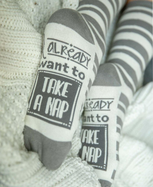 Lazy One Take A Nap Crew Sock