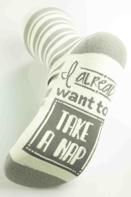 Lazy One Take A Nap Crew Sock