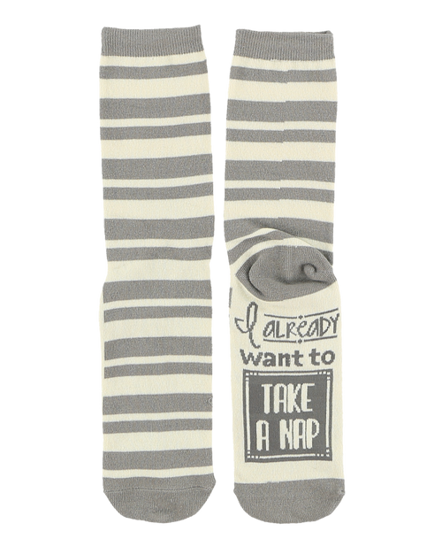 Lazy One Take A Nap Crew Sock