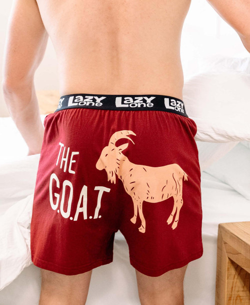 Lazy One The G.O.A.T Men's Funny Boxer