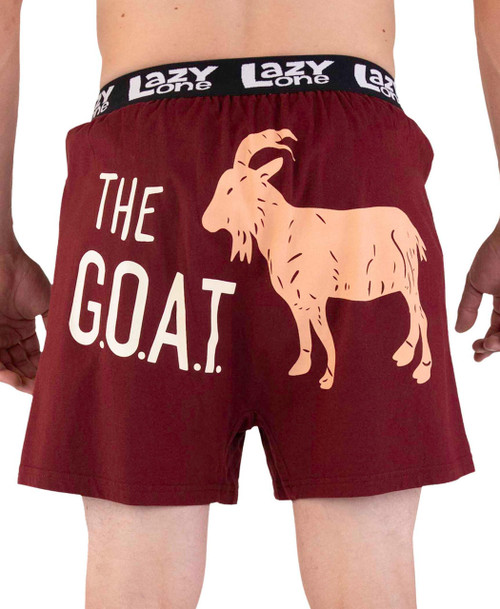 lazy one The G.O.A.T Men's Funny Boxer