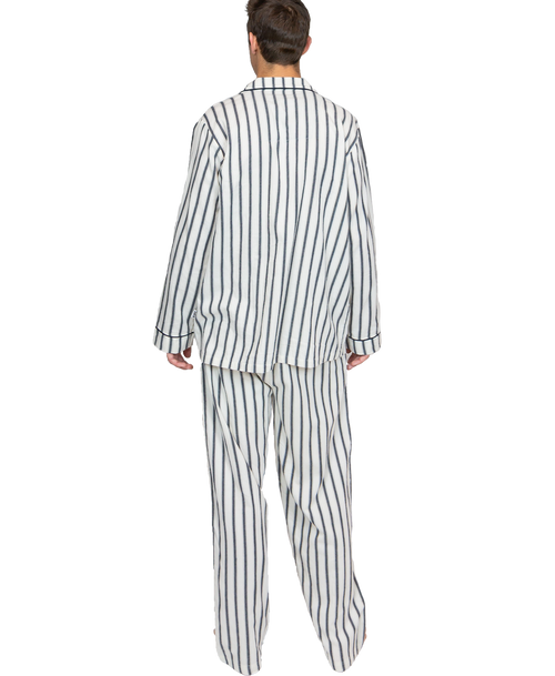 Lazy One Ticking Bear Button Down Men's PJ Set