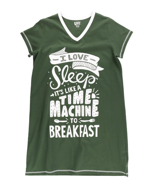 Lazy One Time Machine Women's V-neck Nightshirt