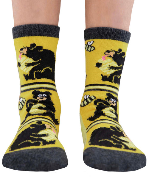 Lazy One Too Sweet Bear Kid Sock
