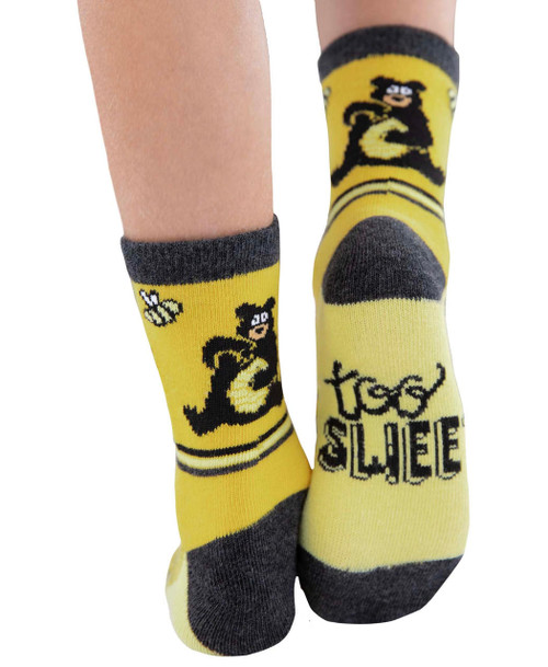 lazy one Too Sweet Bear Kid Sock
