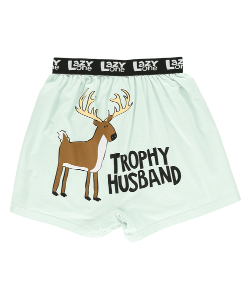 Lazy One Trophy Husband Men's Funny Boxer