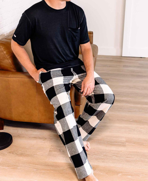 Lazy One Truck Plaid Men's Flannel PJ Pants