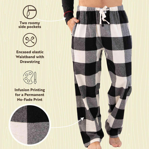 Lazy One Truck Plaid Men's Flannel PJ Pants