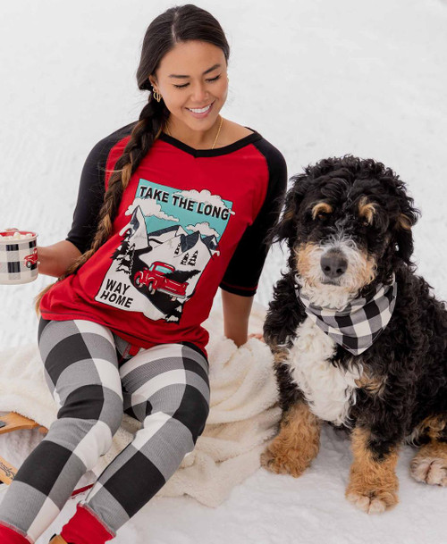 Lazy One Truck Plaid Women's Leggings