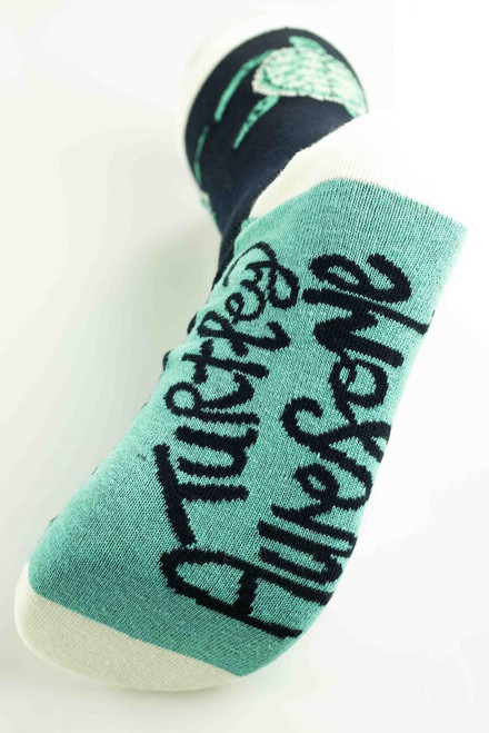 Lazy One Turtley Awesome Crew Sock