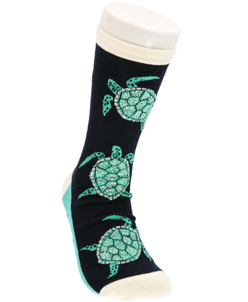 lazy one Turtley Awesome Crew Sock