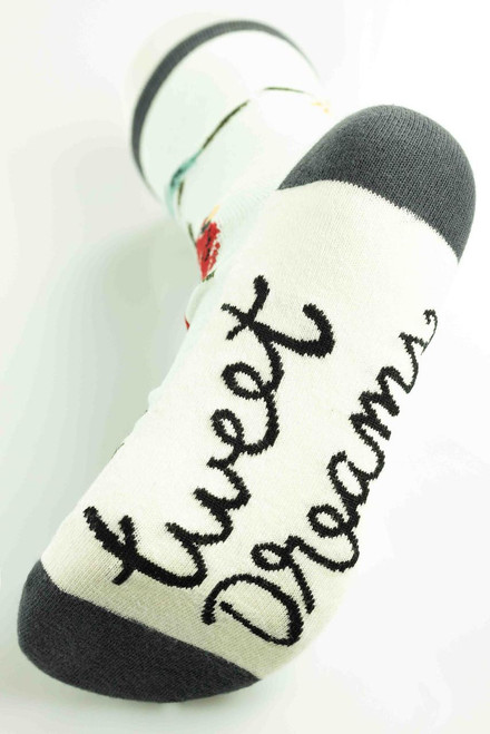 Lazy One Tweet Dreams Crew Sock
