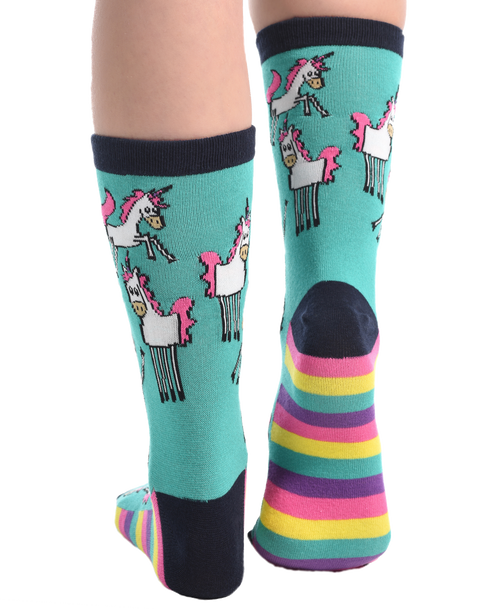 Lazy One Unicorn Crew Sock