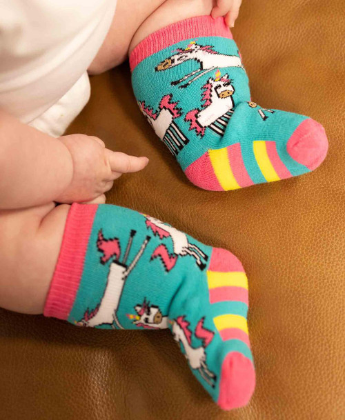 Lazy One Unicorn Infant Sock