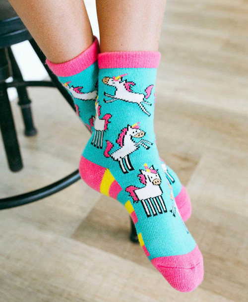 Lazy One Unicorn Kid Sock