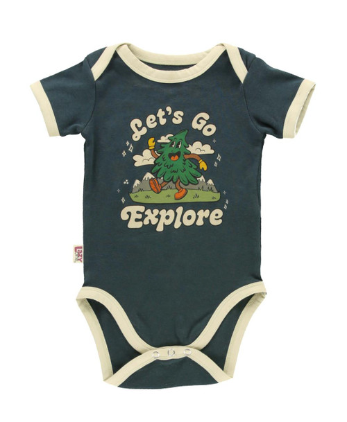 lazy one Vintage Camping Infant Onesie Creeper